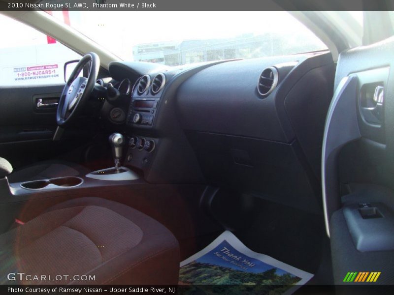 Phantom White / Black 2010 Nissan Rogue SL AWD