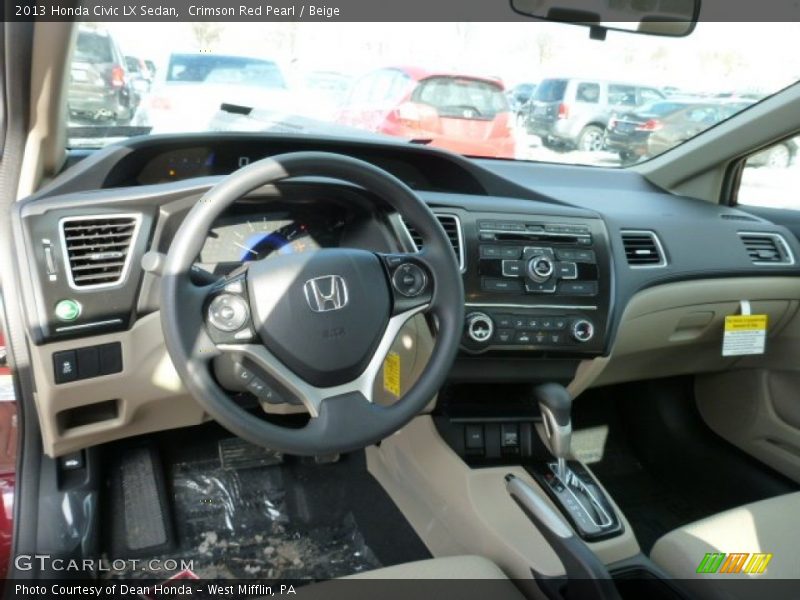 Dashboard of 2013 Civic LX Sedan