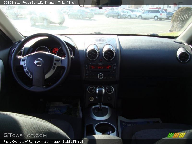 Phantom White / Black 2010 Nissan Rogue SL AWD