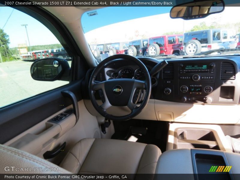 Black / Light Cashmere/Ebony Black 2007 Chevrolet Silverado 1500 LT Z71 Extended Cab 4x4