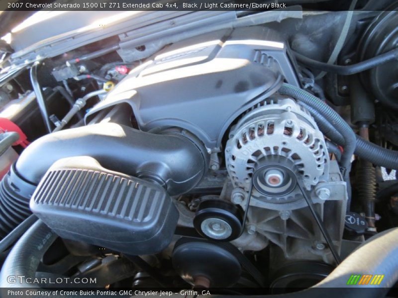 Black / Light Cashmere/Ebony Black 2007 Chevrolet Silverado 1500 LT Z71 Extended Cab 4x4