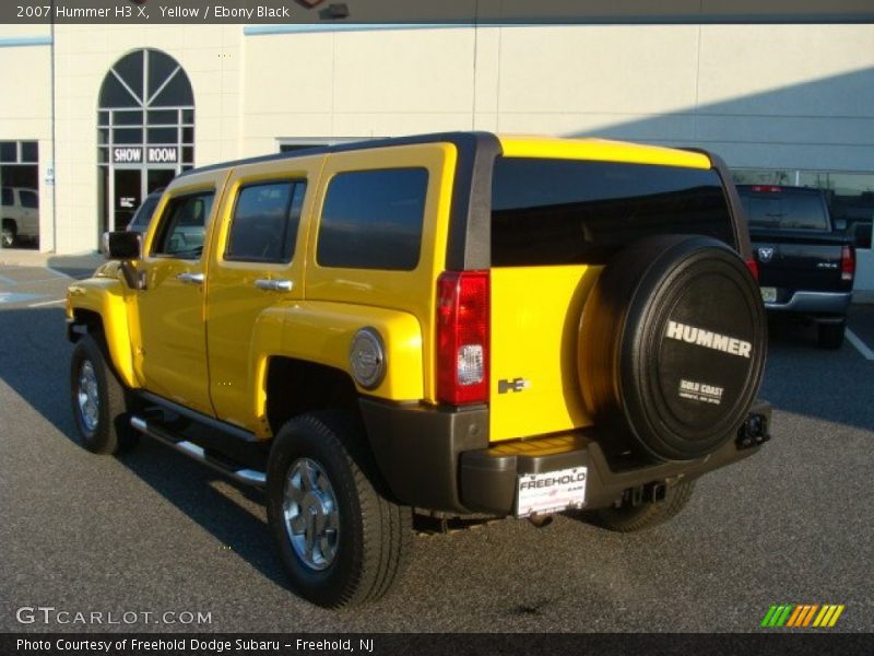 Yellow / Ebony Black 2007 Hummer H3 X
