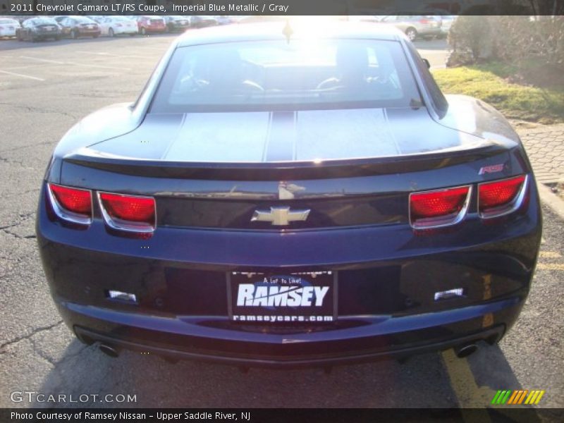 Imperial Blue Metallic / Gray 2011 Chevrolet Camaro LT/RS Coupe