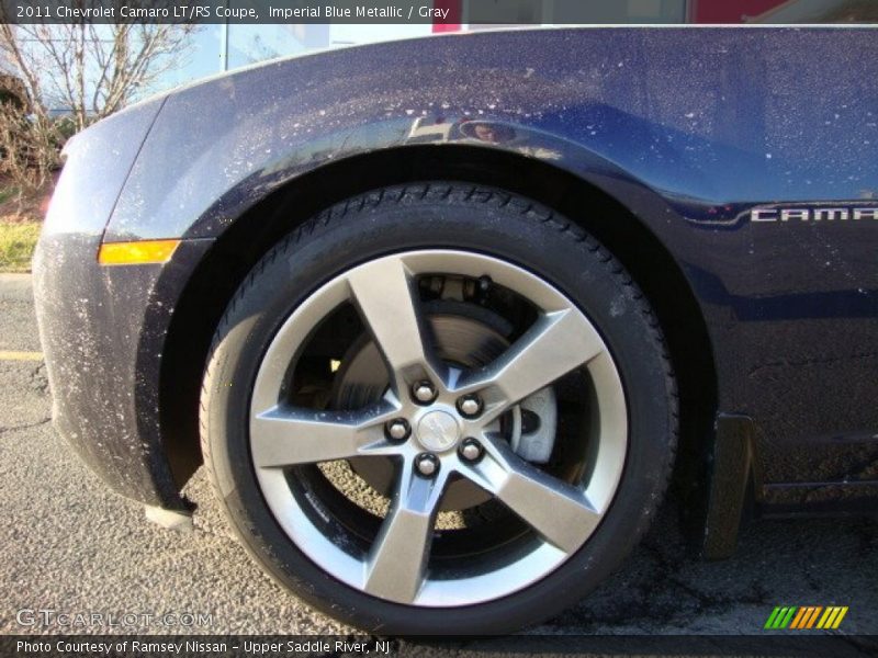 Imperial Blue Metallic / Gray 2011 Chevrolet Camaro LT/RS Coupe