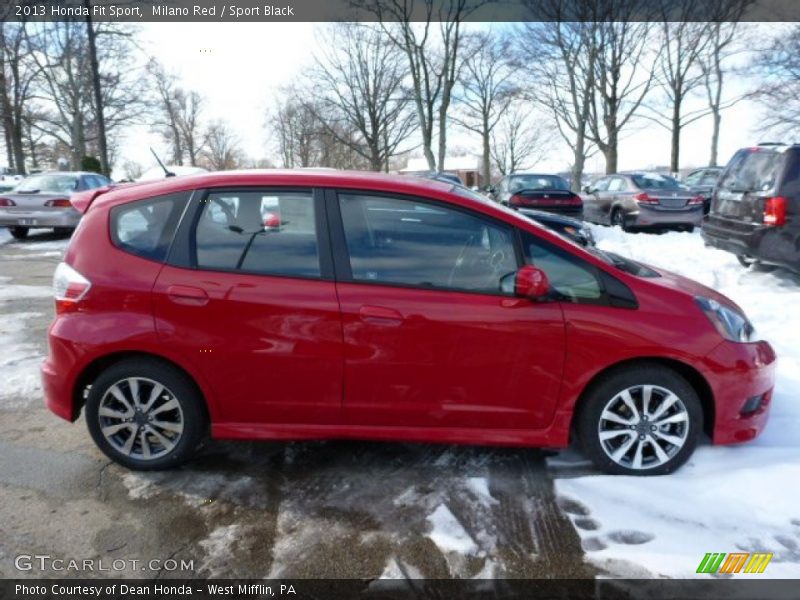 Milano Red / Sport Black 2013 Honda Fit Sport