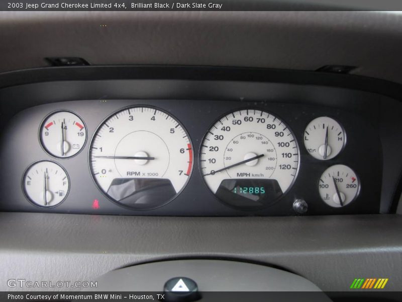 Brilliant Black / Dark Slate Gray 2003 Jeep Grand Cherokee Limited 4x4