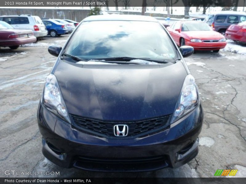 Midnight Plum Pearl / Sport Black 2013 Honda Fit Sport