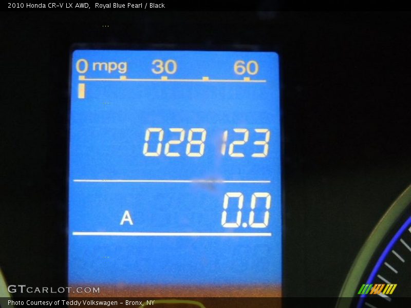 Royal Blue Pearl / Black 2010 Honda CR-V LX AWD