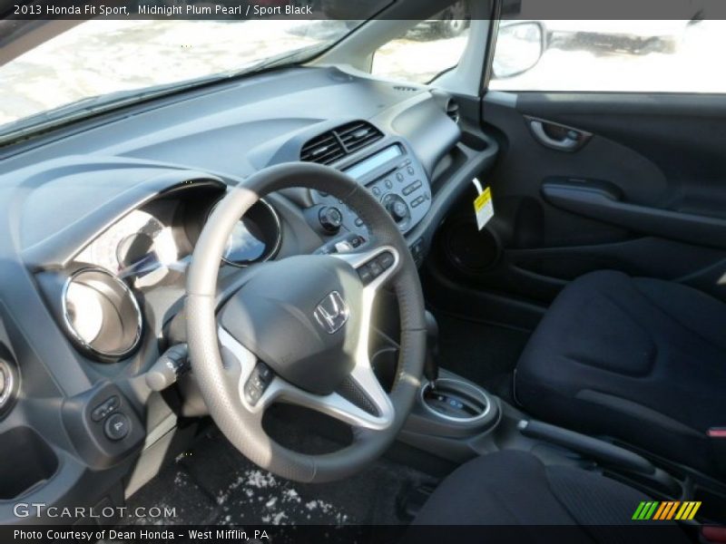 Midnight Plum Pearl / Sport Black 2013 Honda Fit Sport