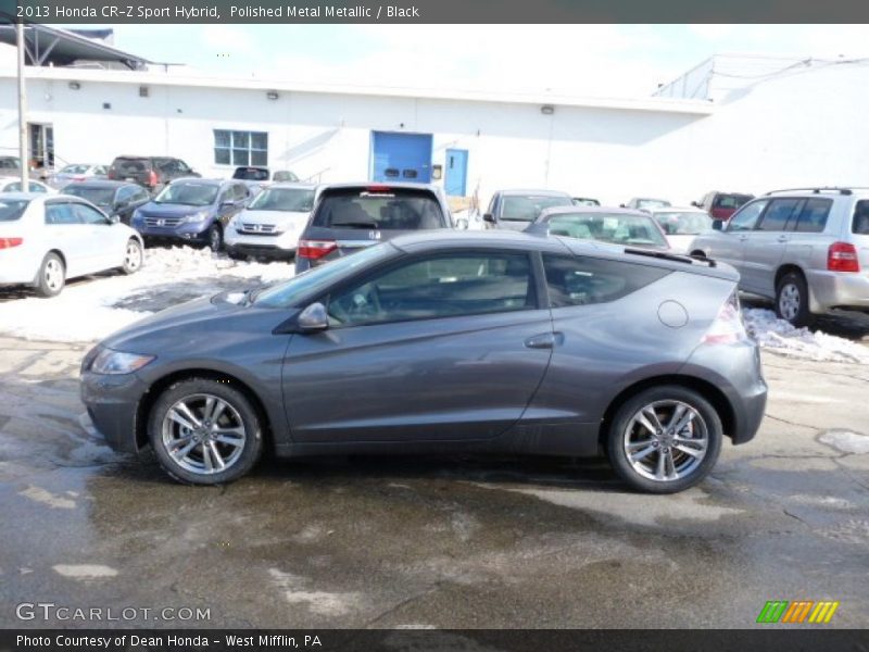 Polished Metal Metallic / Black 2013 Honda CR-Z Sport Hybrid