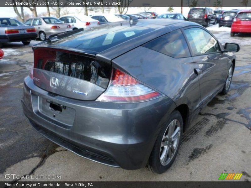 Polished Metal Metallic / Black 2013 Honda CR-Z Sport Hybrid