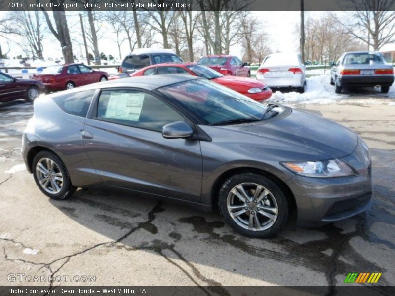 Polished Metal Metallic / Black 2013 Honda CR-Z Sport Hybrid