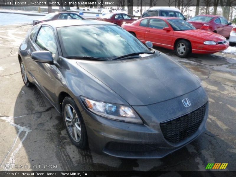 Polished Metal Metallic / Black 2013 Honda CR-Z Sport Hybrid