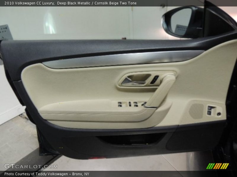 Deep Black Metallic / Cornsilk Beige Two Tone 2010 Volkswagen CC Luxury