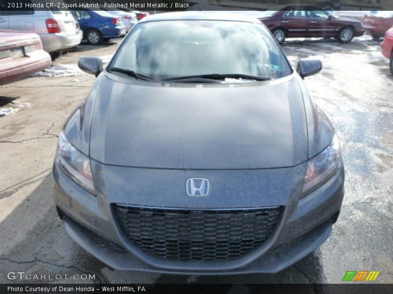 Polished Metal Metallic / Black 2013 Honda CR-Z Sport Hybrid