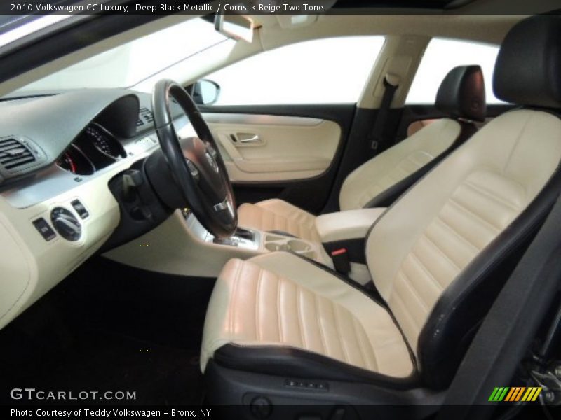 Deep Black Metallic / Cornsilk Beige Two Tone 2010 Volkswagen CC Luxury