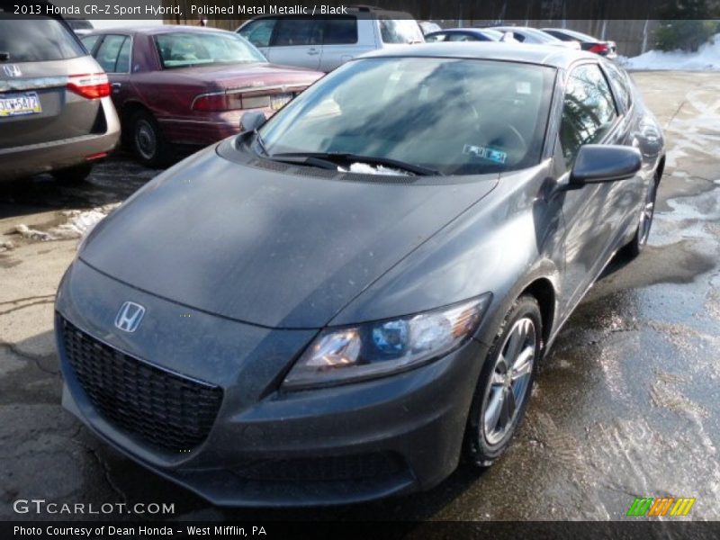 Polished Metal Metallic / Black 2013 Honda CR-Z Sport Hybrid