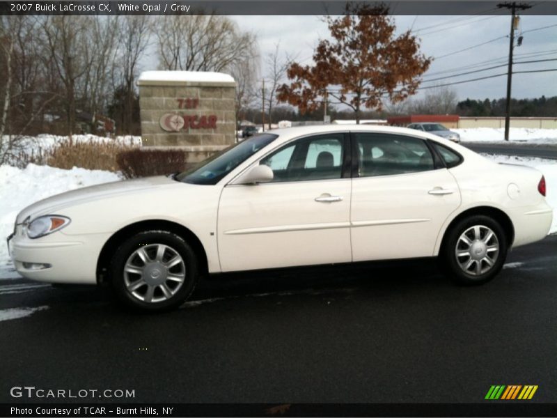 White Opal / Gray 2007 Buick LaCrosse CX