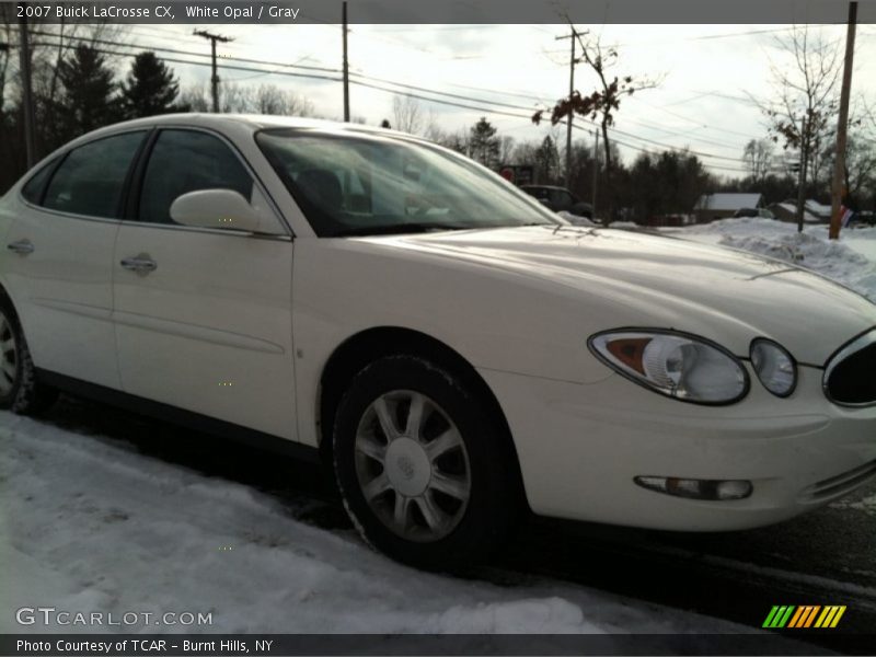 White Opal / Gray 2007 Buick LaCrosse CX