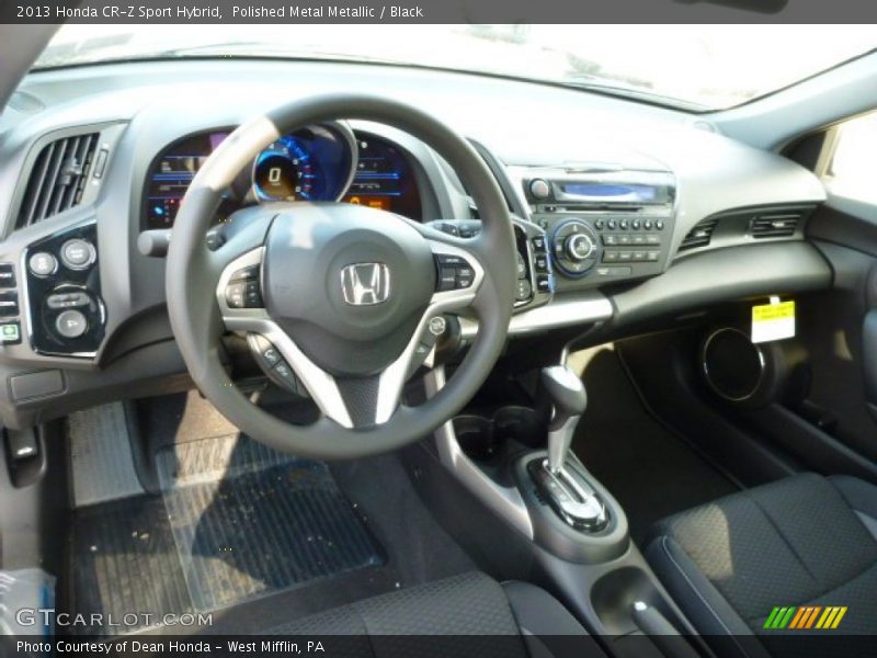 Polished Metal Metallic / Black 2013 Honda CR-Z Sport Hybrid