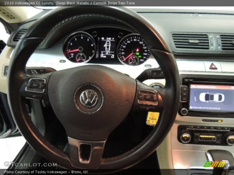 Deep Black Metallic / Cornsilk Beige Two Tone 2010 Volkswagen CC Luxury