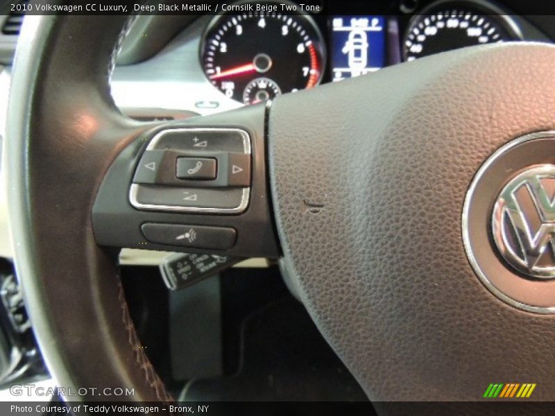 Deep Black Metallic / Cornsilk Beige Two Tone 2010 Volkswagen CC Luxury