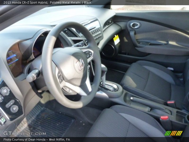 Polished Metal Metallic / Black 2013 Honda CR-Z Sport Hybrid