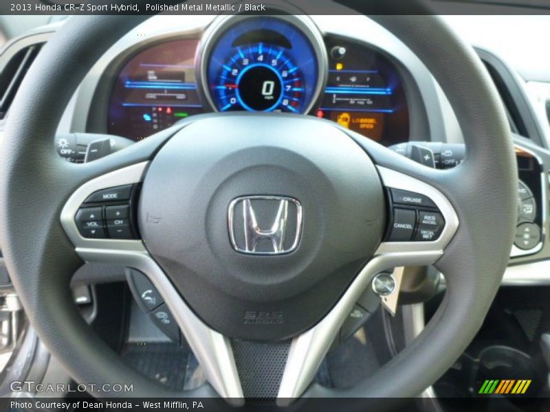 Polished Metal Metallic / Black 2013 Honda CR-Z Sport Hybrid