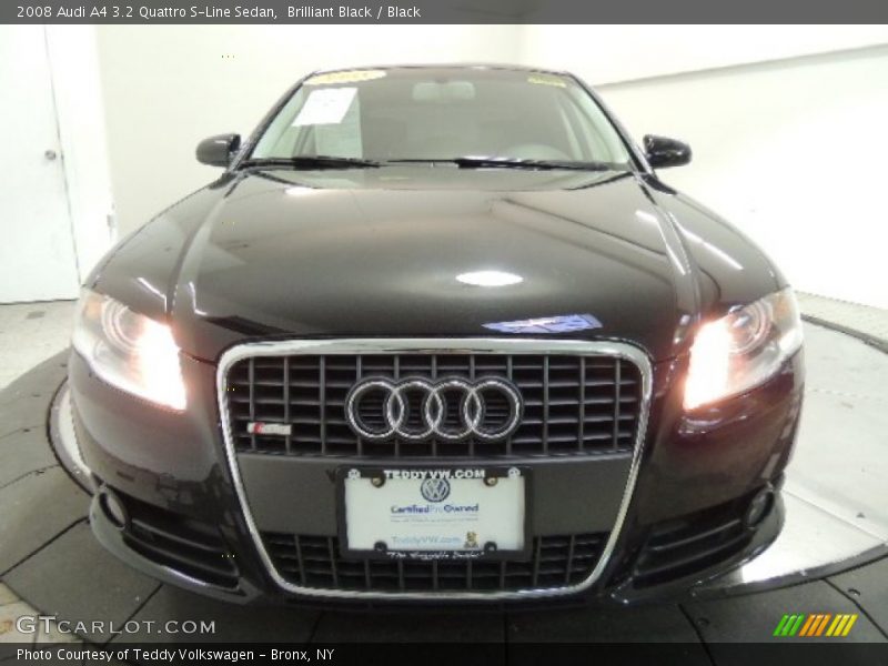 Brilliant Black / Black 2008 Audi A4 3.2 Quattro S-Line Sedan