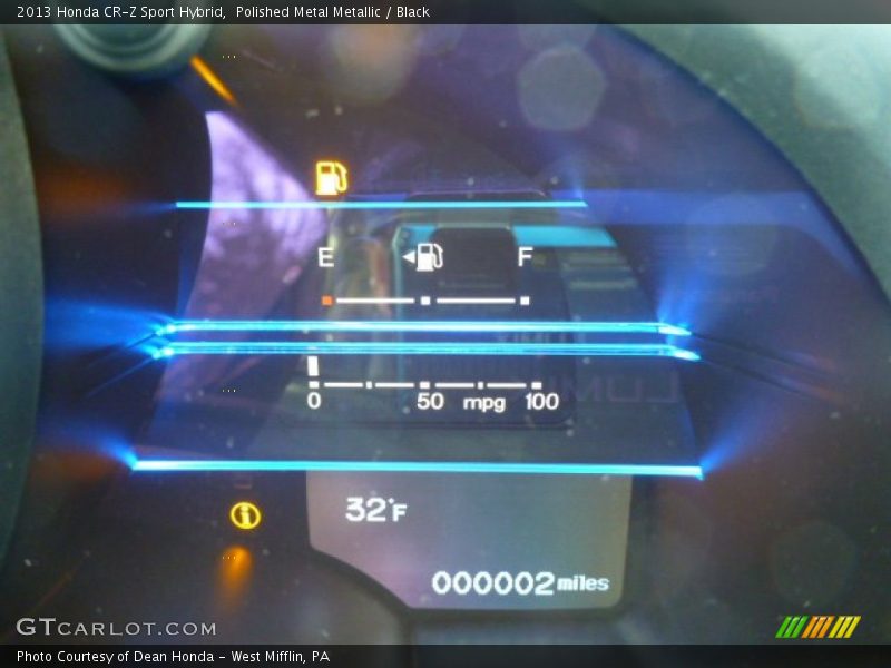 Polished Metal Metallic / Black 2013 Honda CR-Z Sport Hybrid