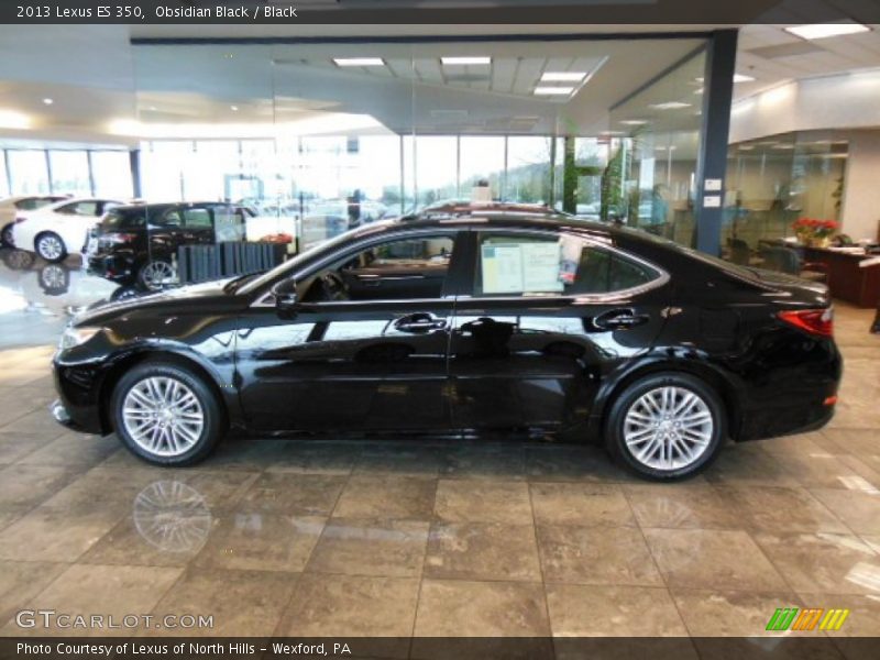 Obsidian Black / Black 2013 Lexus ES 350