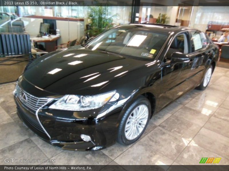 Obsidian Black / Black 2013 Lexus ES 350