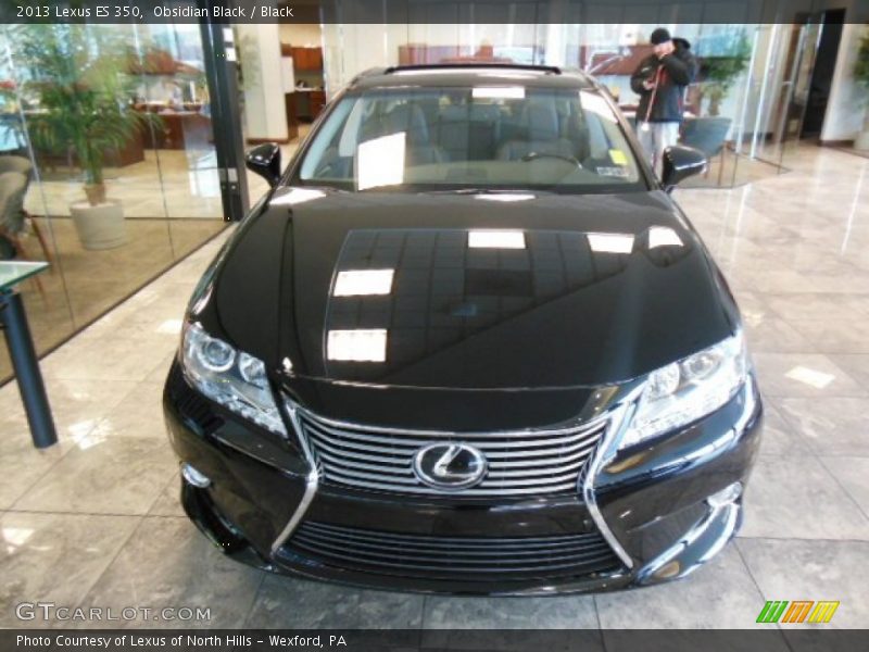 Obsidian Black / Black 2013 Lexus ES 350