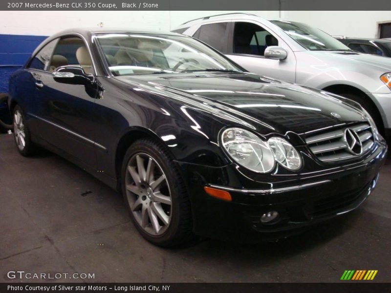 Black / Stone 2007 Mercedes-Benz CLK 350 Coupe