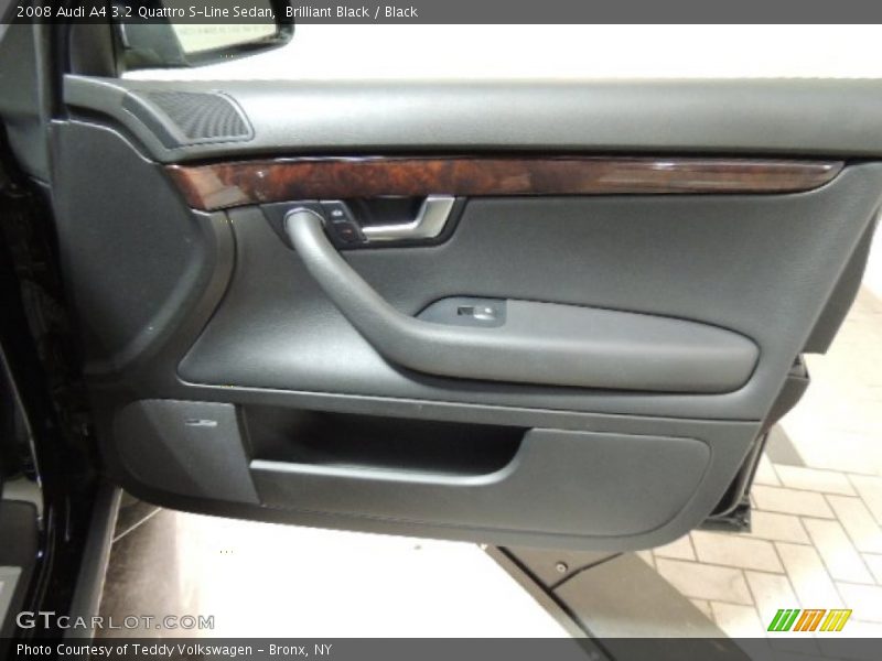 Brilliant Black / Black 2008 Audi A4 3.2 Quattro S-Line Sedan