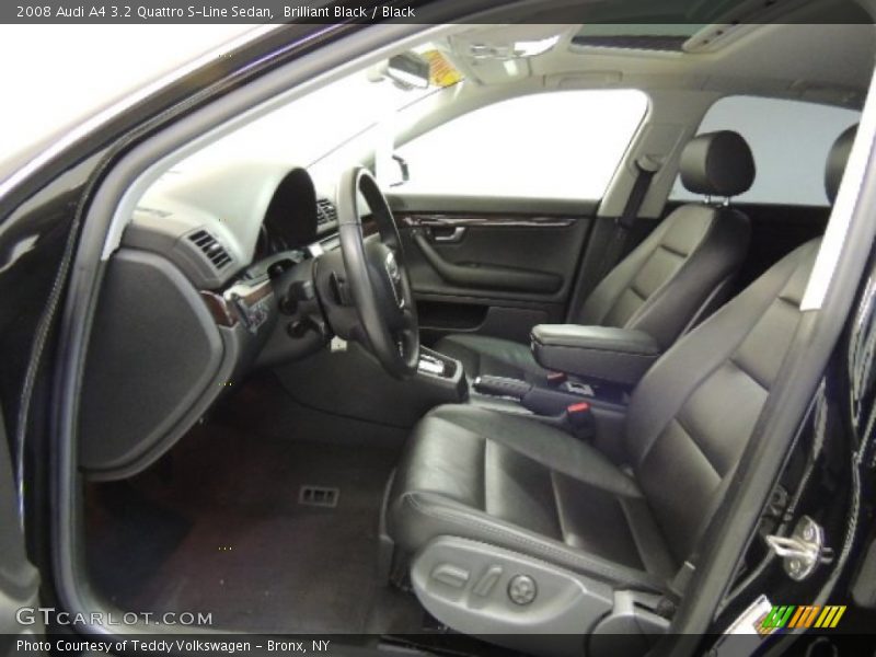 Brilliant Black / Black 2008 Audi A4 3.2 Quattro S-Line Sedan