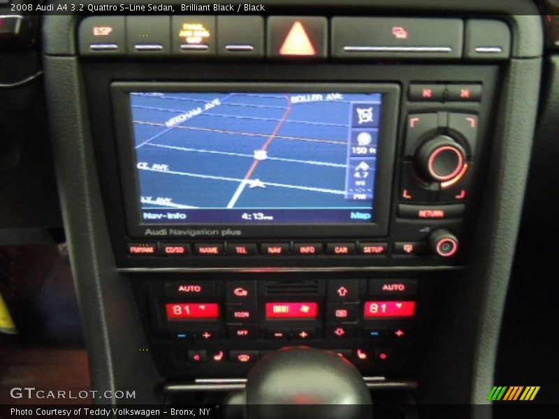 Brilliant Black / Black 2008 Audi A4 3.2 Quattro S-Line Sedan