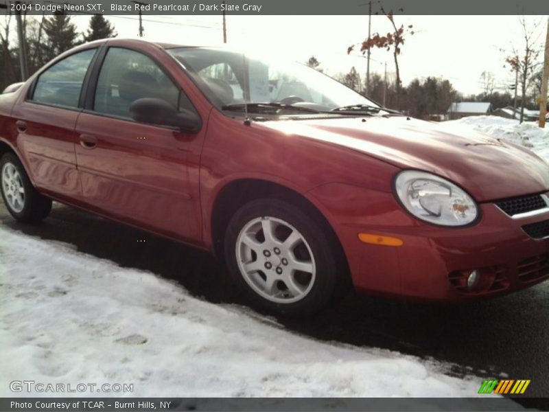 Blaze Red Pearlcoat / Dark Slate Gray 2004 Dodge Neon SXT