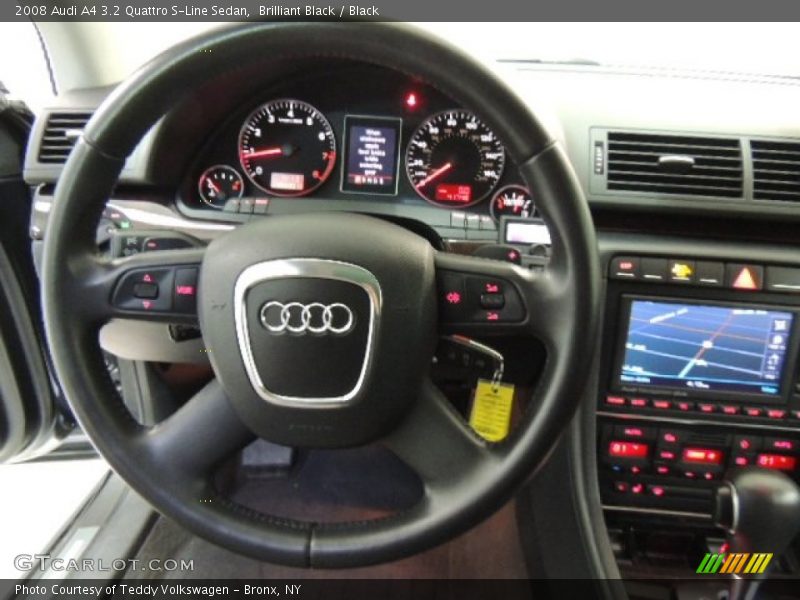 Brilliant Black / Black 2008 Audi A4 3.2 Quattro S-Line Sedan