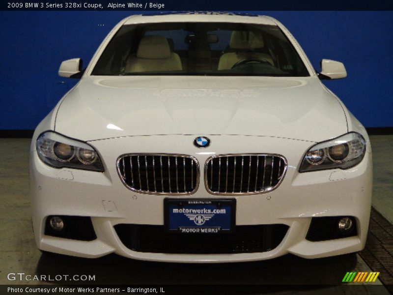 Alpine White / Beige 2009 BMW 3 Series 328xi Coupe