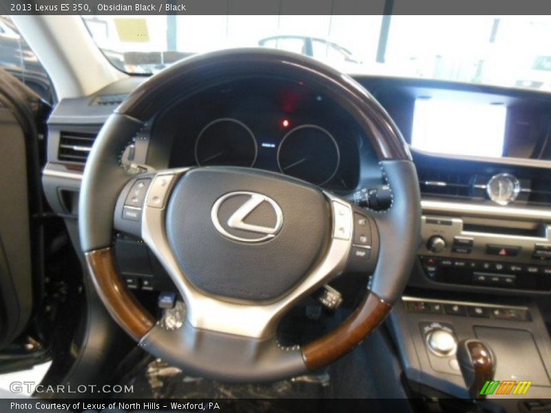 Obsidian Black / Black 2013 Lexus ES 350