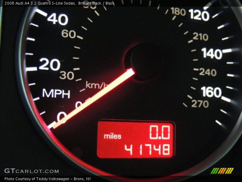 Brilliant Black / Black 2008 Audi A4 3.2 Quattro S-Line Sedan