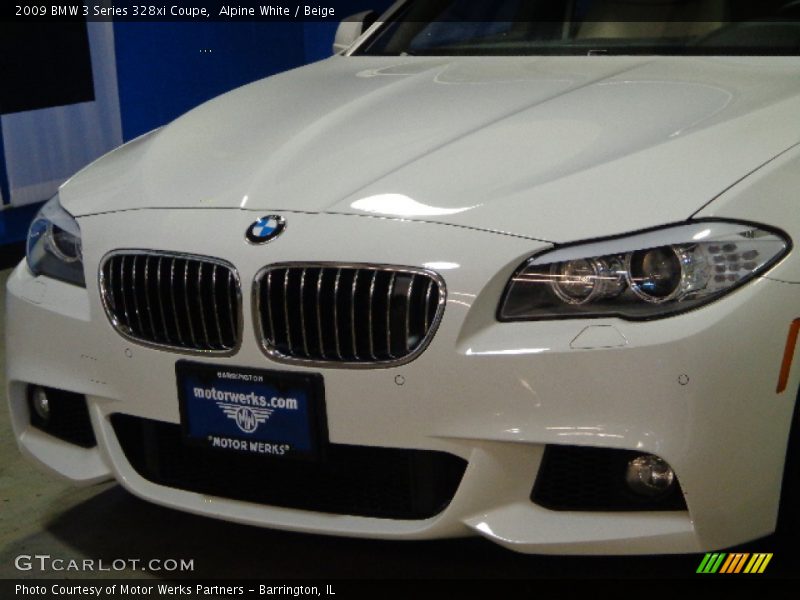 Alpine White / Beige 2009 BMW 3 Series 328xi Coupe