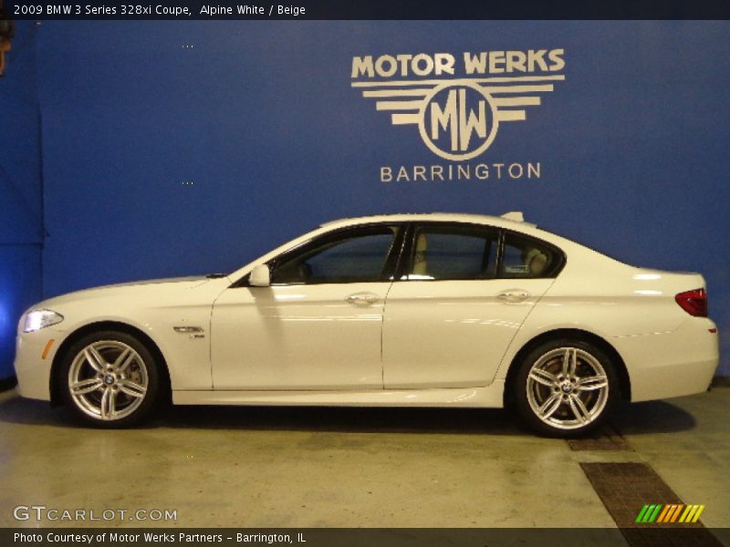 Alpine White / Beige 2009 BMW 3 Series 328xi Coupe