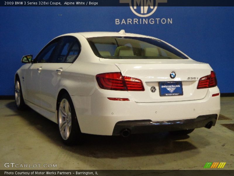 Alpine White / Beige 2009 BMW 3 Series 328xi Coupe