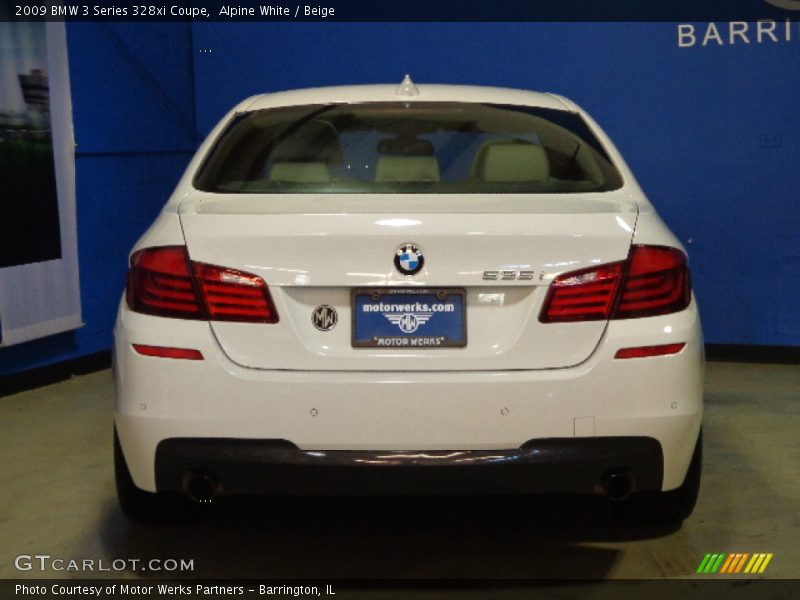 Alpine White / Beige 2009 BMW 3 Series 328xi Coupe