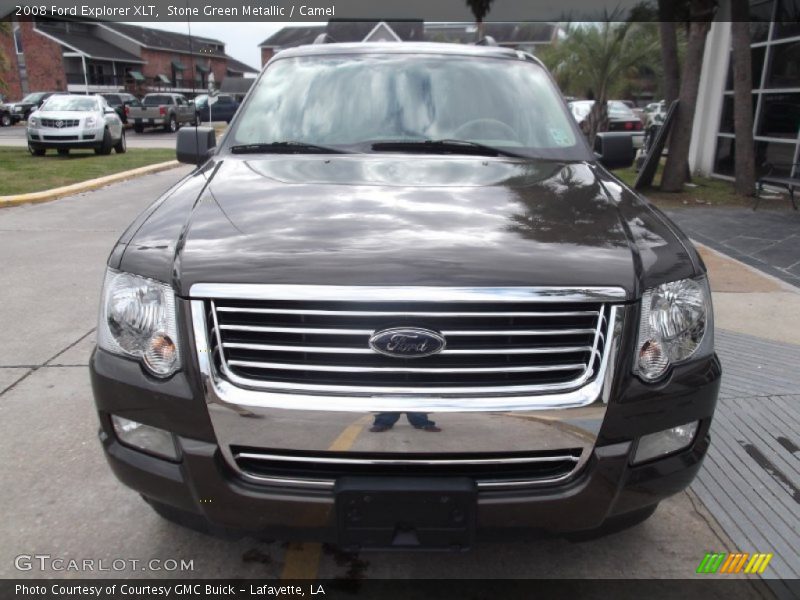 Stone Green Metallic / Camel 2008 Ford Explorer XLT