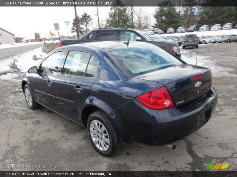 Imperial Blue Metallic / Gray 2010 Chevrolet Cobalt LS Sedan