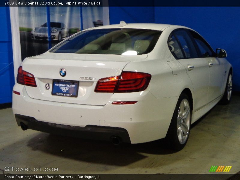 Alpine White / Beige 2009 BMW 3 Series 328xi Coupe