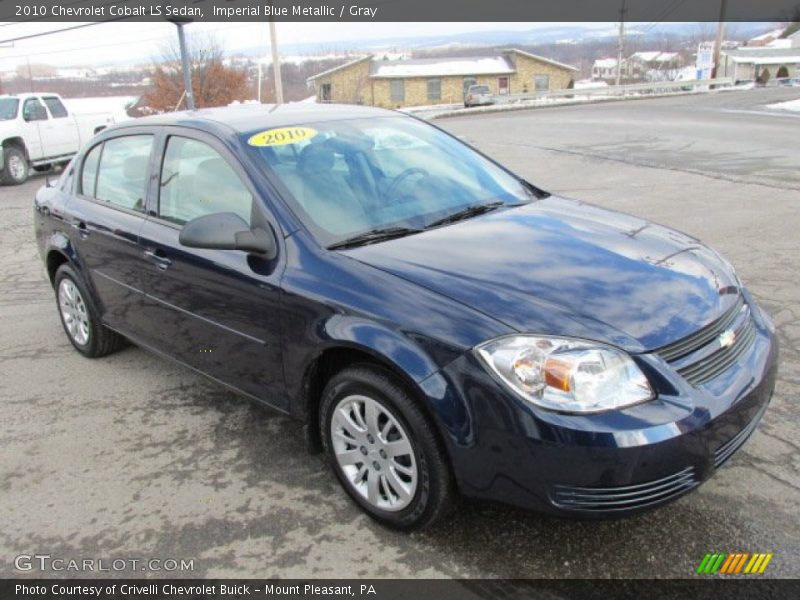 Imperial Blue Metallic / Gray 2010 Chevrolet Cobalt LS Sedan